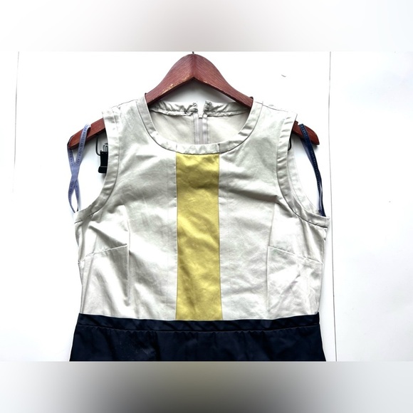 Vera Wang Lavender Label Sheath Dress 6 Black white Sleeveless - Picture 4 of 9